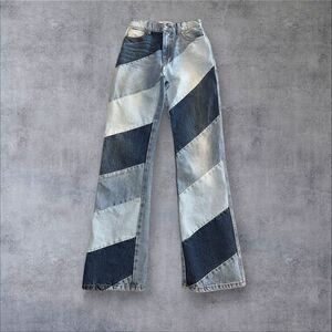Revice Patchwork Colorblock Denim Jeans 24” 90's Baby Candy Shop Runs big!